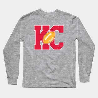 Big Bold Kansas City Chiefs Monogram Long Sleeve T-Shirt